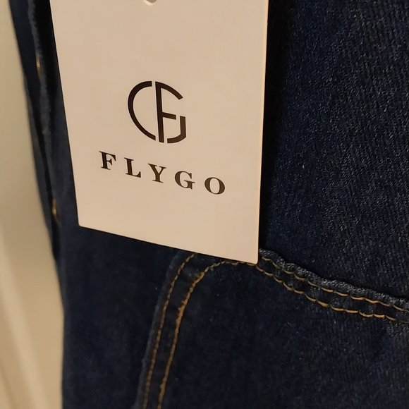 2945 Size Large Blue Jean Appliqued Jumper, 100% Cotton - Picture 8 of 12